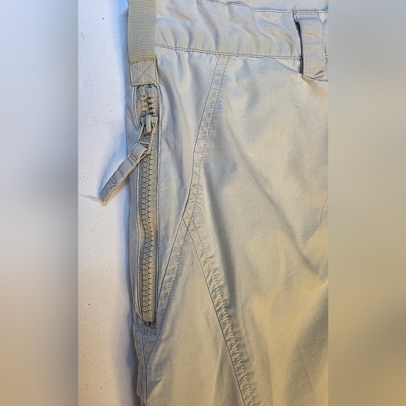 Men' White Cotton Capris Cargo Shorts, 34 waist, Like New, WPN brand - Picture 7 of 11